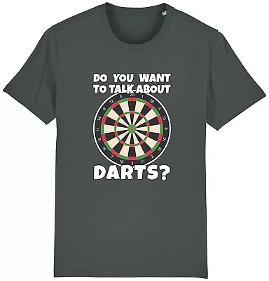 Buy Want To Talk About Darts T-Shirt Funny Pub Game Player Novelty Gift Idea Dad Him • 9.95£