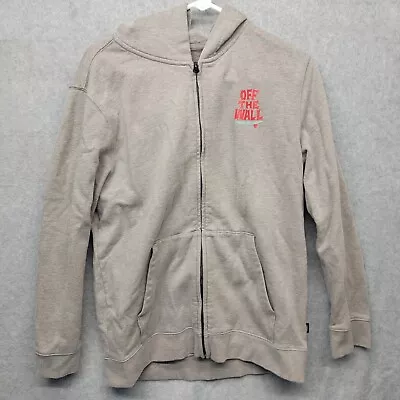Buy VANS OFF THE WALL Boys BOARDED UP Full Zip Hoodie Gray Size XL Youth • 11.05£