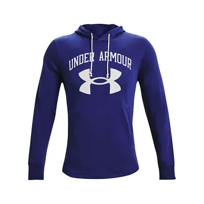 Buy Under Armour UA Rival Terry Big Logo Hoodie Hoody Pullover Top Adults Mens Sport • 44.99£