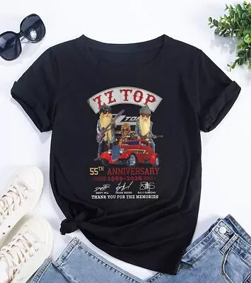 Buy ZZ Top 55th Anniversary Shirt, ZZ Top Rock Band Tour 2024, Zz Top Signatures • 32.27£