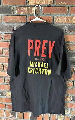 Buy Prey Original 2002 Movie T-Shirt Michael Crichton Novel Jurassic Park XL • 19£