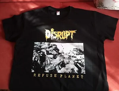 Buy DISRUPT - Refuse Planet - T-shirt - Large - Crust/Hardcore • 18.53£