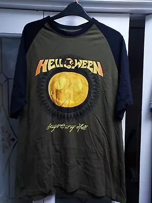 Buy Helloween  Graphic Mens T-shirt Straight Out Of Hell Pumpkin Head XL • 39.99£