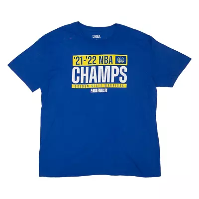 Buy NBA 21-22 Champs Golden State Warriors Mens T-Shirt Blue USA XL • 13.99£