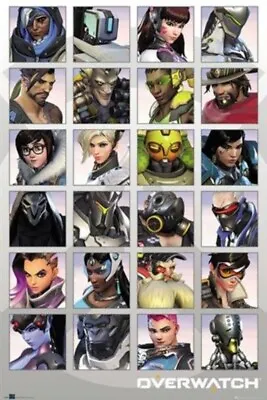 Buy Impact Merch. Poster: Overwatch - Character Portraits 610mm X 915mm #121 • 8.03£