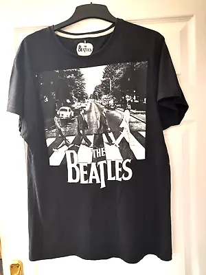 Buy The Beatles Official Abbey Road Black Men's Unisex T-Shirt XL Music Band • 8£