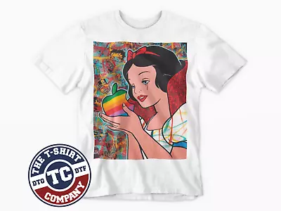 Buy Snow White Apple  T-Shirt Movie Film Classic Retro Tee Funny Cool 80s 90s UK • 5.99£