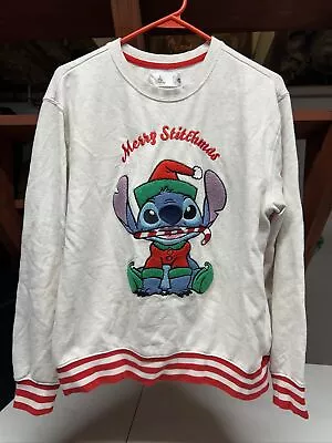 Buy Disney Lilo & Stitch Merry Stitchmas Christmas Crewneck Sweater Women's Medium • 26.60£