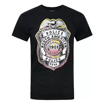 Buy The Police Mens North American Tour 1981 T-Shirt NS8033 • 21.95£