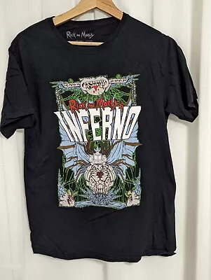 Buy Rick & Morty Shirt Men's Size Small Black Short Sleeve Inferno • 6.99£