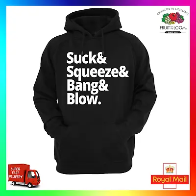 Buy Suck & Squeeze & Bang & Blow Hoodie Hoody Funny Turbo Tuner JDM Euro Combustion • 24.99£