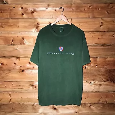 Buy 2003 The Grateful Dead Jerry Garcia Band T Shirt Tee Dark Green Mens Y2K Vintage • 39.99£