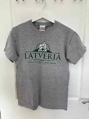 Buy Men's Marvel Universe Latveria Dr Doom T-Shirt Grey Size Small (Used) • 1.99£