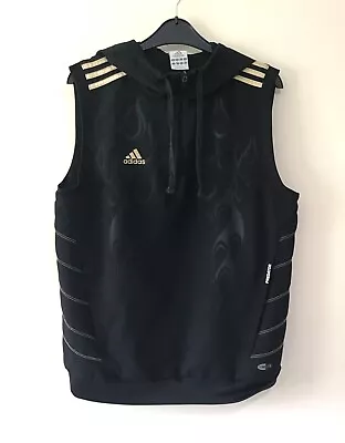 Buy Adidas Predator Climalite Black Sleeveless Half Zip Pullover Hoodie Size Small • 20£