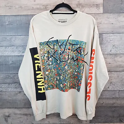 Buy Urban Outfitters Long Sleeve Tee T Shirt XL Grey Musee D'Art Vienna Sessions Art • 21.99£