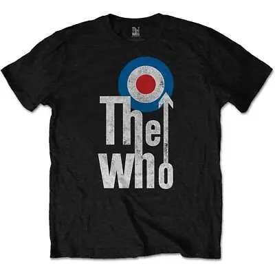 Buy Official The Who T Shirt Elevated Target Logo Black Classic Rock Quadrophenia • 14.88£