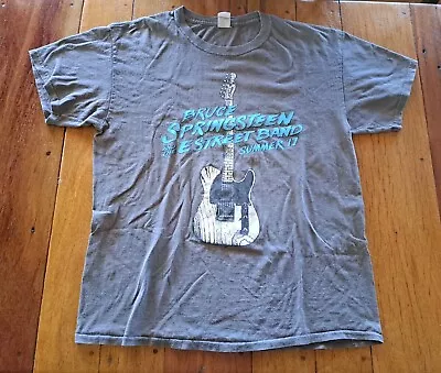 Buy Bruce Springsteen T Shirt 2017 Summer Tour Australian Grey Size Large FREE POST  • 15.15£
