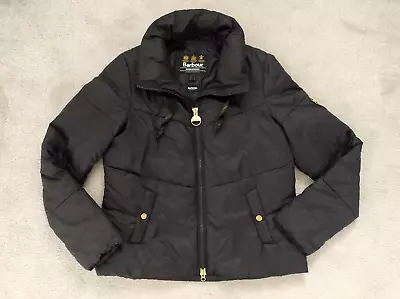 Buy Barbour International Kendrew Chevron Quilted Jacket Black Size 10 Fibredown • 49.99£