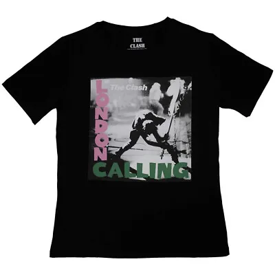 Buy The Clash - London Calling - Ladies Junior Black T-shirt • 23.67£