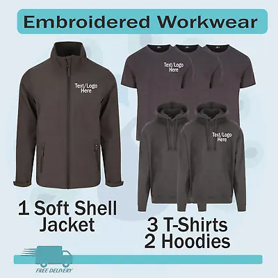 Buy Work Wear Package. Embroidered Workwear. Personalized Workwear. Work Wear Bundle • 83£