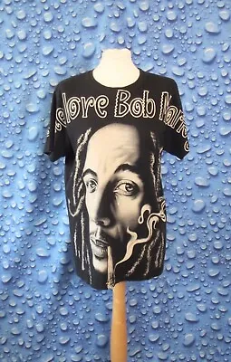 Buy One Love Bob Marley T-shirt 100% Cotton, Size Large • 8£