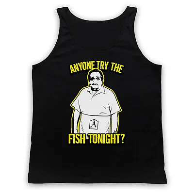 Buy Weezer Unofficial Buddy Holly Happy Days Try The Fish Adults Vest Tank Top • 18.99£