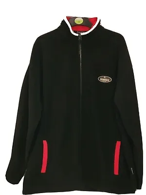 Buy Official Guiness Fleece Full Zip Up Jacket Size XL Arth Guinness Signature Rare • 24.99£