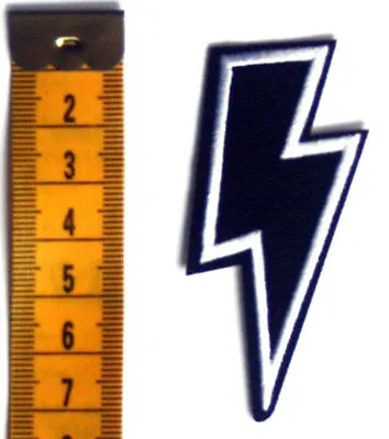 Buy Thunder Lightning Patch Bolt Embroidered Iron Sew On Heavy Metal AC/DC Rock • 2.24£