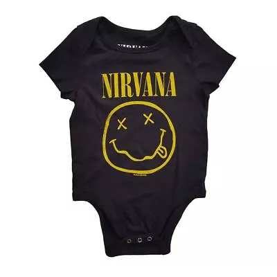 Buy Rock Legends Smile Logo Black Babygrow Bodysuit Playsuit - Baby Gifts Rock Merch • 15.95£