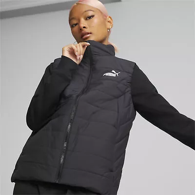 Buy PUMA ESS Padded Vest BodyWarmer Sleeveless Jacket Womens • 42£