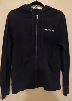 Buy Coldplay Hoodie Indie Rock Band Merch Sweatshirt Size Small Dark Blue Jumper • 17.95£