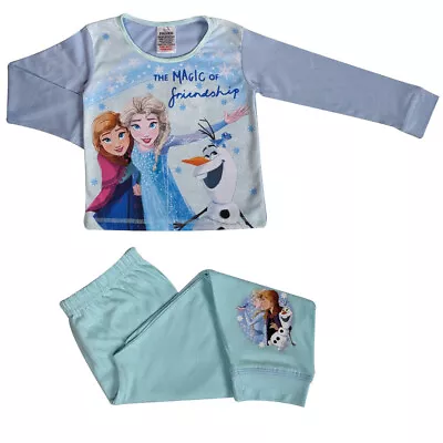 Buy Girls Toddler Frozen Pyjamas - Long Sleeve - 18 Months To 5 Years • 6.47£