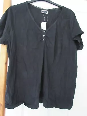 Buy Black Nightwear Pyjama Sleep Top Size 22 24 Sleep (Evans) • 20£
