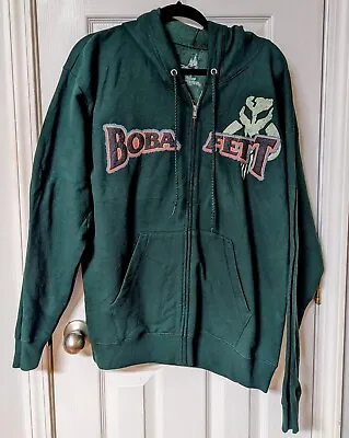 Buy Boba Fett Disney Star Wars Exclusive Mandalorian Hoodie Jacket  Men’s Large NEW • 47.24£