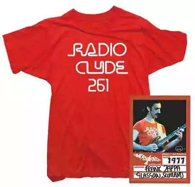 Buy Frank Zappa Mens T-Shirt , Radio Clyde Tee Worn By Frank Zappa  • 18.43£
