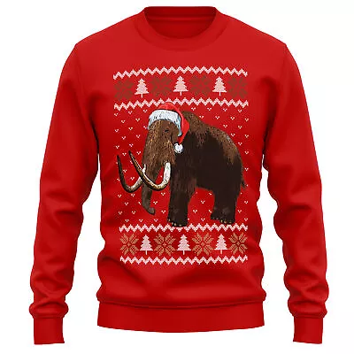 Buy Mammoth Gift Christmas Sweatshirt Wildlife Animal Him Or Her Xmas Jumper Unisex • 24.99£