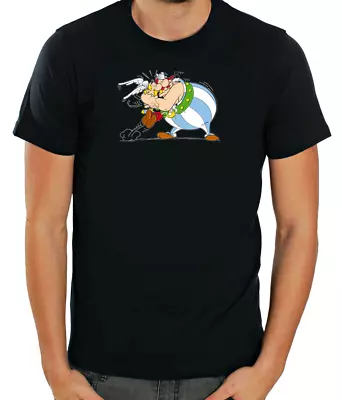Buy Asterix & Obelix Funny Characters Short Sleeve  White T Shirt Men K1023 • 9.51£