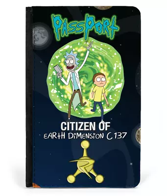 Buy Earth Dimension C 137 Faux Leather Passport Cover Rick & Morty Passport Cover • 11.99£