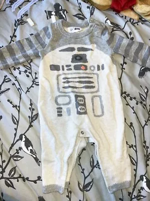 Buy Baby Gap Star Wars Knitted Baby Romper 3-6 Months, Winter Star Wars Baby Clothes • 7.99£