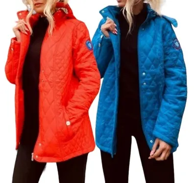 Buy Ladies Quilted Coat Hooded Bodywarmer NTARCTICA Outdoors Padded Jacket 491 • 19.99£