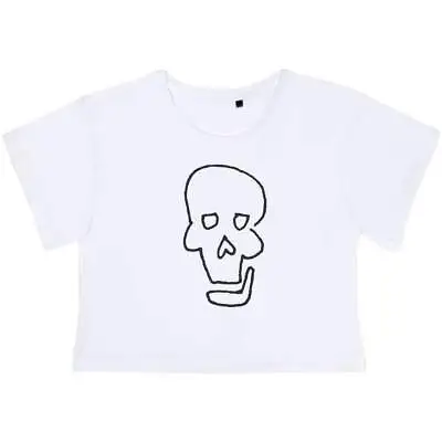 Buy 'Quirky Skull' Women's Cotton Crop Tops (CO024435) • 11.99£