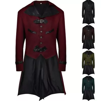 Buy Stylish Men's Steampunk Victorian Tailcoat Jacket Coat With Vintage Charm • 25.45£