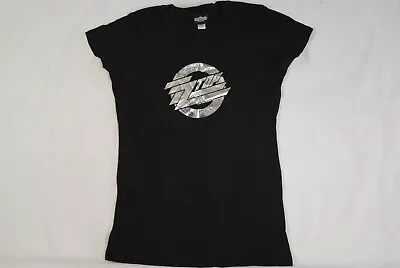 Buy Zz Top Silver Logo Ladies Skinny T Shirt New Official Rare Winterland Classic • 12.99£