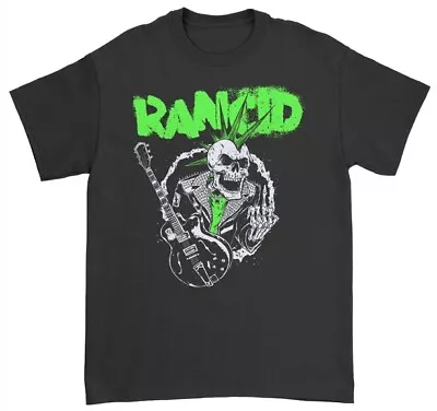 Buy RANCID - Skele Guitar - T-shirt - NEW - XLARGE ONLY • 31.61£