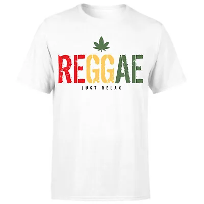 Buy Reggae Just Relax T Shirt  Rasta Jamaica Bob Marley Mens T Shirt Top #Or#P1#A • 9.99£