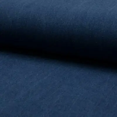 Buy 10 Oz Washed Denim Fabric Material - BLUE  • 1.99£