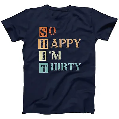 Buy 30th Funny Birthday T-shirt For Men Fun Acronym Birthday Gift For Him (S-5XL) • 12.99£