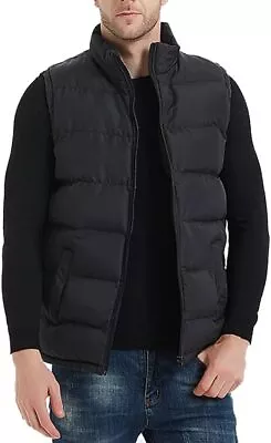 Buy Men Bodywarmer Padded Lined Quilted Sleeveless Hooded Gilet Vest Jacket  • 9.99£