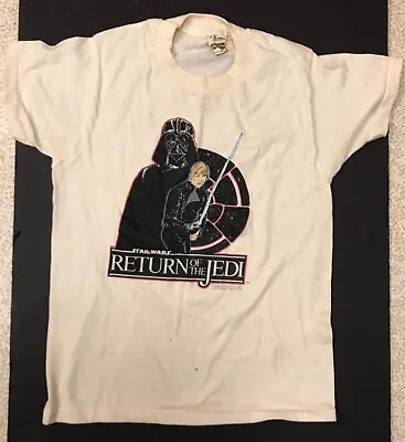 Buy Vintage 1983 Star Wars Return Of The Jedi Youth 14 - 16 T Shirt Single Stitch • 14.17£