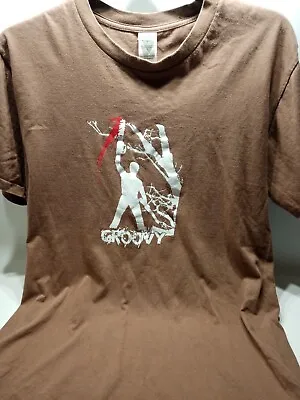 Buy Evil Dead 2 Ash Groovy T Shirt Large Brown • 9.95£